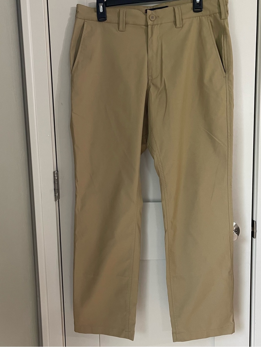 Bluffworks Ascender Chino Regular Fit Tan Pant 5 Pocket Mens Performance 33x30